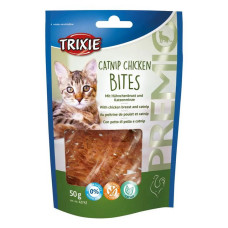 Ласощі для котів Trixie Premio Catnip Chicken Bites куряче філе та котяча м'ята 50г