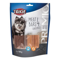 Ласощі для собак Trixie Premio 4 Meat Bars з куркою баранкою і лососем 4х100г