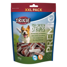 Ласощі для собак Trixie Premio Chicken and Pollock Stripes палички курка та лосось 300г