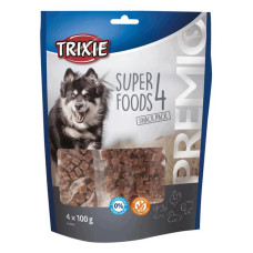 Ласощі для собак Trixie Premio 4 Superfoods з куркою качкою яловичиною та бараниною 4х100г