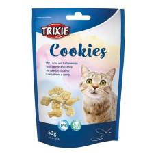 Ласощі для кішок Trixie Cookies з лососем та котячою м'ятою 50г