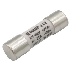 Плавкий запобіжник Takel RTF 10х38 25А 1000V DC