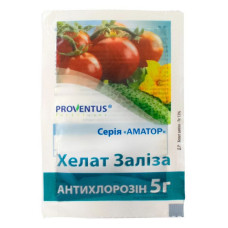 Водорозчинне добриво Хелат Заліза Proventus 5г