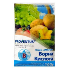 Водорозчинне добриво Proventus Борна кислота 100г