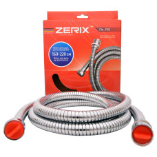 Шланг для душу Zerix F02 1.6м розтяжний коробка поворотна гайка