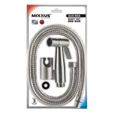 Набір для гігієнічного душу Mixxus BIDET SET-005 SUS з нерж сталі S шланг лійка кронштейн