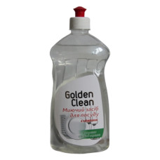 Засіб для миття посуду з гліцерином Golden Clean Аромат свіжої трави 0.5л