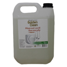 Засіб для миття посуду з гліцерином Golden Clean Аромат свіжої трави каністра 5л