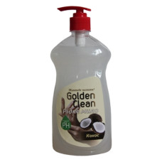 Мило рідке Golden Clean Кокос з дозатором 500мл Мило рідке Golden Clean Кокос з дозатором 500мл