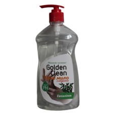 Рідке мило з гліцерином Golden Clean Евкаліпт з дозатором 500мл Рідке мило з гліцерином Golden Clean Евкаліпт з дозатором 500мл