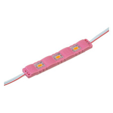 Світлодіодний модуль МТК 12V 3led smd5730 1Вт IP65 рожевий
