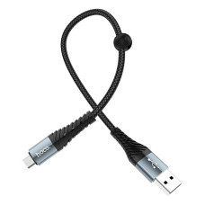 Кабель Hoco X38 Micro USB 2.4А довжина 0.25м чорний