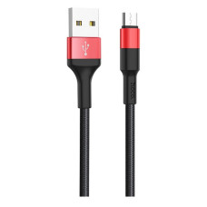Кабель Hoco X26 Micro USB довжина 1м чорний з червоним