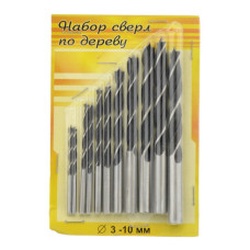 Набір свердел по дереву d3-10мм
