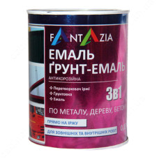 Грунт-емаль Фантазія 3в1 0.8л біла