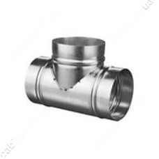 Трійник оцинкований d100 товщина метала 0.45мм