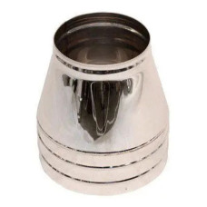 Конус утеплений базальтовою ватою зовнішня і внутрішня нержавійка 0.5мм d150 / 210 під замовлення