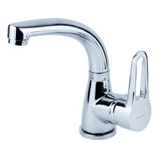 Змішувач для раковини Aquatica 9734000 HL-1A230C гусак вигнутий на гайці картридж 35мм