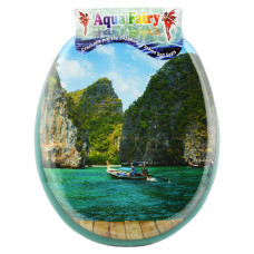 Сидіння для унітазу м'яке AquaFairy зелене