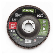 Круг пелюстковий торцевий Apro 830463 Р40 конус 125мм Т29