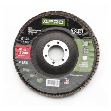 Круг пелюстковий торцевий Apro 830468 Р150 конус 125мм Т29