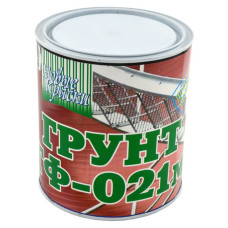Грунт алкідний Нові фарби ГФ-021 0.9л червоно-коричневий