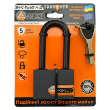 Замок навісний Aspect Premium ЗН-C-Пр60-А Д, 4 ключі