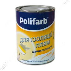 Фарба Polifarb Изомаль для ізоляції плям 1.1л біла