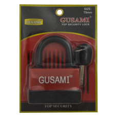 Замок навісний Gusami кольоровий 75 мм асорті