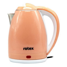 Електрочайник Rotex RKT24-P 1500Вт 1.8л пластик/нержавіюча сталь подвійні стінки