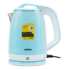 Електрочайник Rotex RKT25-B 1500Вт 2л пластик/нержавіюча сталь подвійні стінки