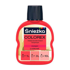 Пігмент для водоемульсійної фарби Sniezka Colorex 23 100мл червоний Пігмент для водоемульсійної фарби Sniezka Colorex 23 100мл червоний