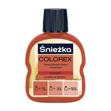 Пігмент для водоемульсійної фарби Sniezka Colorex 73 100мл червоне дерево Пігмент для водоемульсійної фарби Sniezka Colorex 73 100мл червоне дерево
