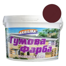 Фарба гумова Акриліка 1.2л вишнева RAL 3005