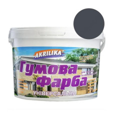 Фарба гумова Акриліка 3.2л графіт RAL 7004