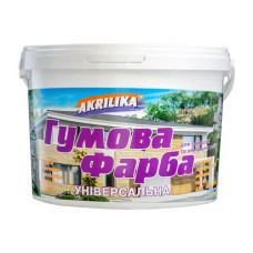 Фарба гумова Akrilika 1.2л коричнева