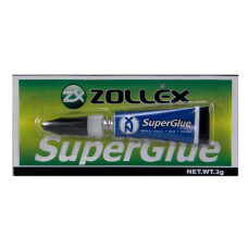 Супер клей Zollex 3г планшет 12шт