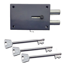 Замок накладний Тандем ЗН-4 циліндр 2 ригеля
