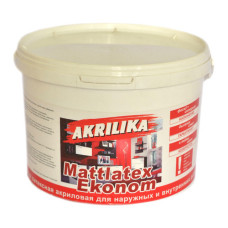 Фарба водоемульсійна Akrilika Mattlatex Еkonom 1.4кг