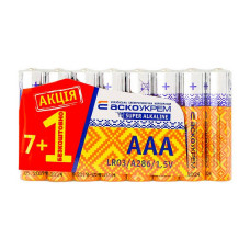 Батарейка Аcko лужна AАA/ LR03 7 плюс 1