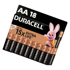 Батарейка Duracell лужна АА / LR06 пальчик 18шт коробка