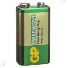 Батарейка GP Greencell сольова 6F22 крона пакет