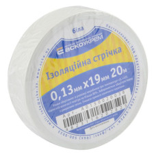 Ізолента ПВХ Аcko 20мх19х0.13мм біла