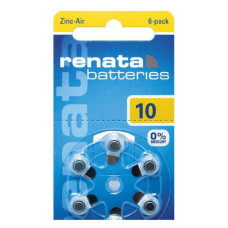 Батарейка Renata maratone ZA 10 1.4V для слухового апарату 6 шт