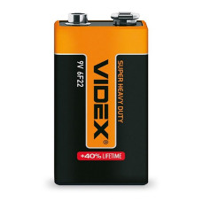 Батарейка Videx 6F22/9v крона 1шт