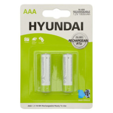 Акумулятор HYUNDAI AAA/HR03 мікропальчик 1000mAh 2шт блістер
