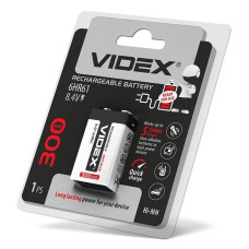 Акумулятор Videx 6HR61 крона 300mAh блістер 1шт