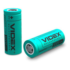 Акумулятор Videx Li-ion 26650 5000mAh 3.7V без захисту