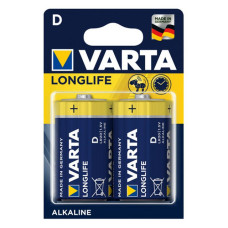 Батарейка Varta LongLife лужна D/LR20 великий бочонок блістер 2шт