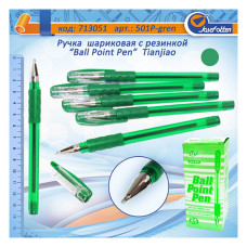 Ручка кулькова TIANJIAO TY-501P масляна зелена Ручка кулькова TIANJIAO TY-501P масляна зелена